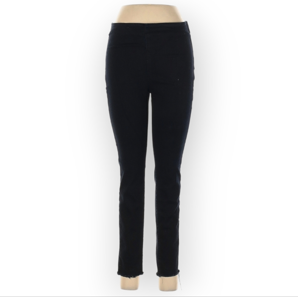 Vince Camuto Womens Medium Black Distressed Skinny Pants